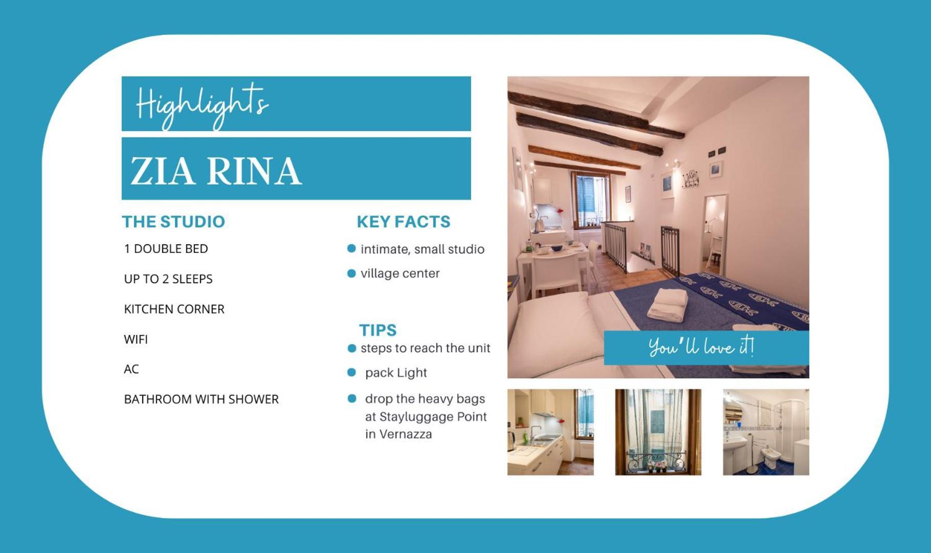 Zia Rina Studio Vernazza Kültér fotó